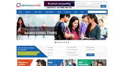 Desktop Screenshot of admissionstimes.com